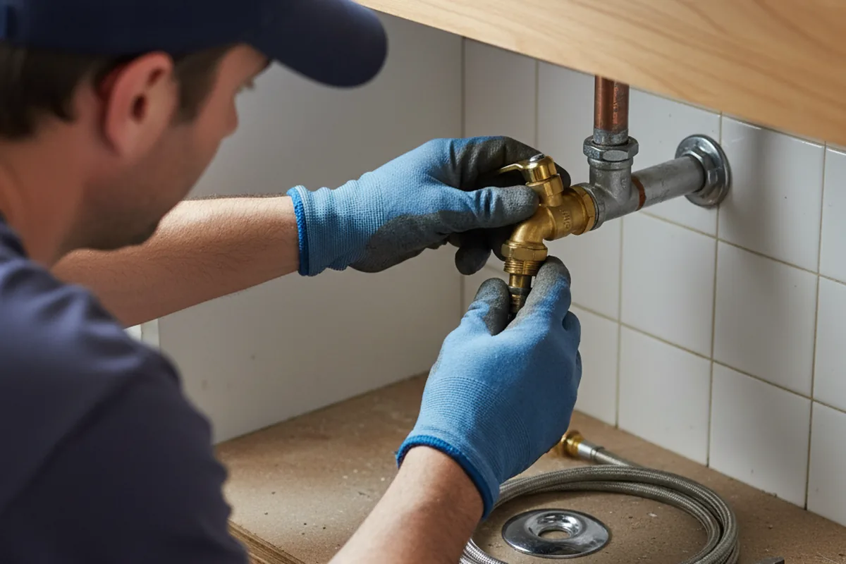 Shutoff valve and fitting work during Faucet and Fixture Repair in Fort Smith